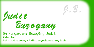 judit buzogany business card